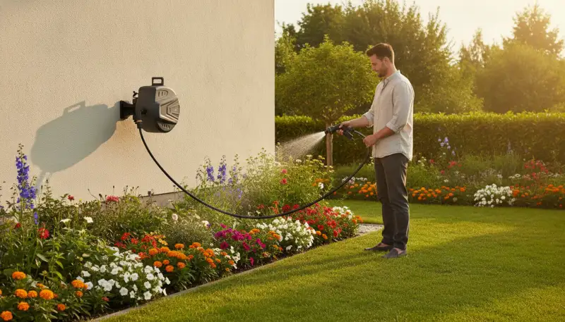 Automatischer Schlauchaufroller: Komfort im Garten