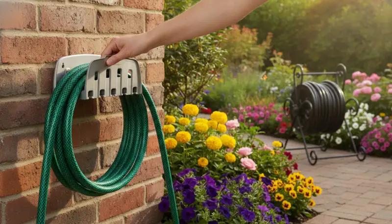 Ordnung im Garten: Schlauchhalter clever nutzen